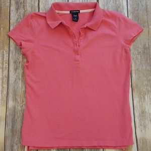 2/$20 GAP Stetch Pink Polo Shirt XS